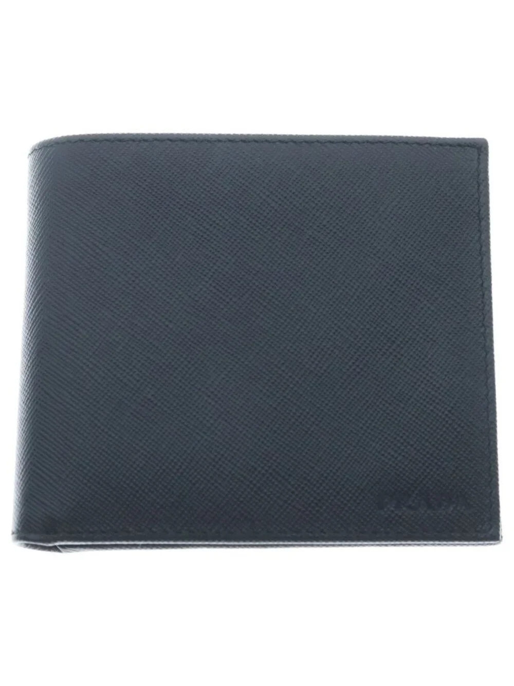 Prada Saffiano Leather Bifold Wallet Compact Wallet
